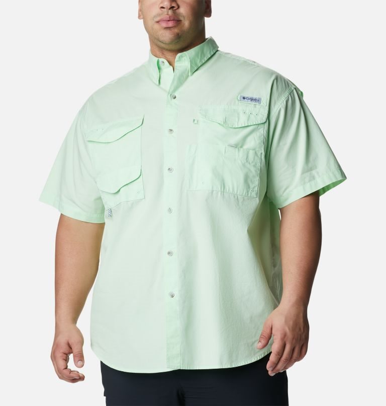 Camasa Columbia PFG Bonehead Scurte Sleeve Barbati Verde Menta | Plus Size NO871M0QS